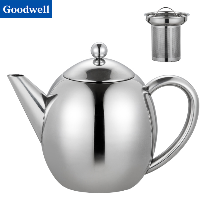 Double Wall Stainless Steel Tea pot