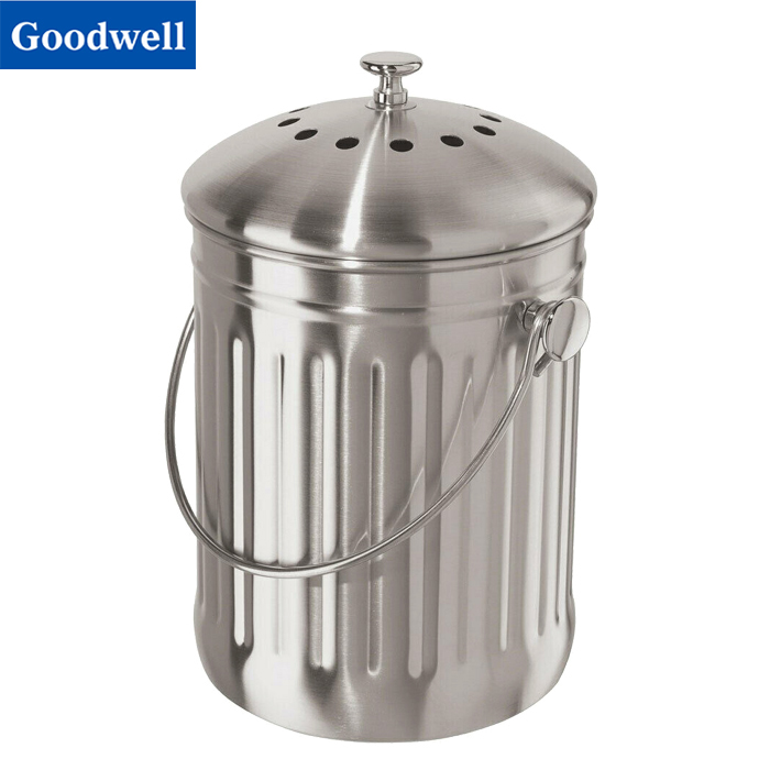 Stainless Steel Kitchen Compost Bin